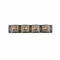 Cling Ollie 4 Light Bath Sconce In Black with Clear Crystals CL2960220